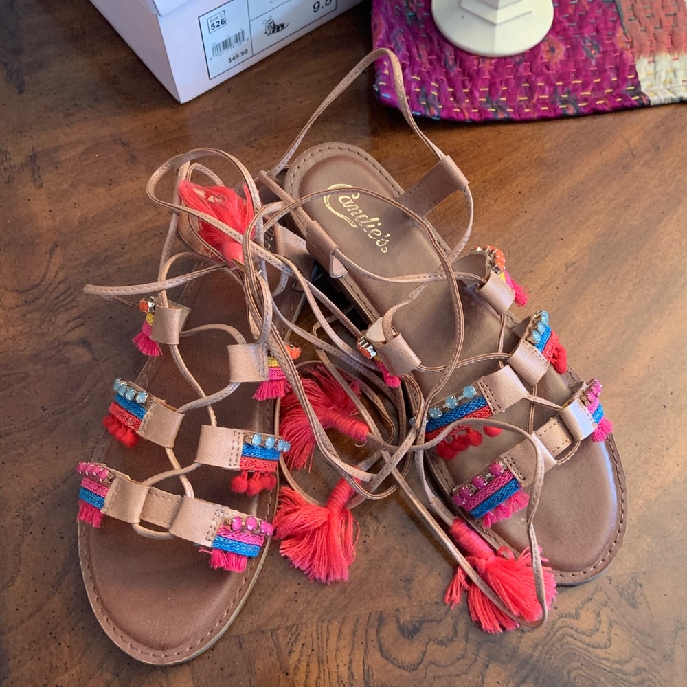 Cute and colorful Candies sandals.